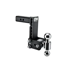  Tow & Stow Adjustable Trailer Hitch Ball Mount - Fits 2" Receiver, Dual Ball 