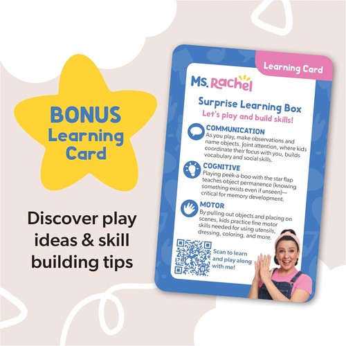 Ms. Rachel Surprise Learning Box – Educational Toys & Sensory Fun for 0–2 Yrs - Picture 8 of 9