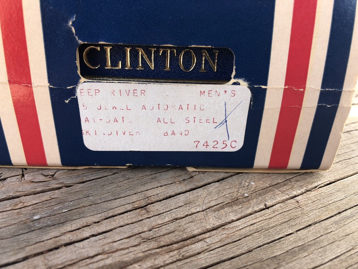 Montre Vintage Clinton Worldtime Automatique 25 Rubis - Années 70, Avec Boîte D'origine, Fonctionnelle