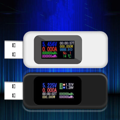 USB Phone Charger Test Meter Current Voltage Power Capacity Measuring Detector