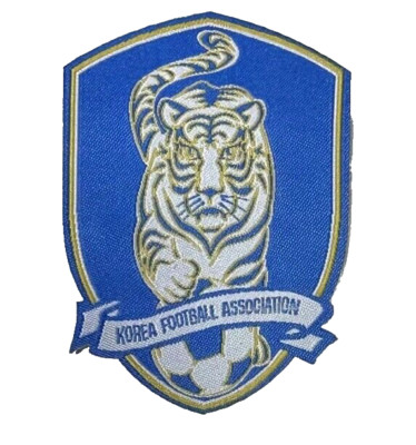 KOREA FOOTBALL ASSOCIATION ULTRA SLIM EMBROIDERED IRON-ON SOCCER/FOOTBALL PATCH