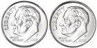 2009 P and D Roosevelt Dime Uncirculated 2 Coin Set