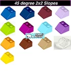 LEGO Slope 45 2x2 Slopes Roof Wall Building Parts Pic colors QTY X20