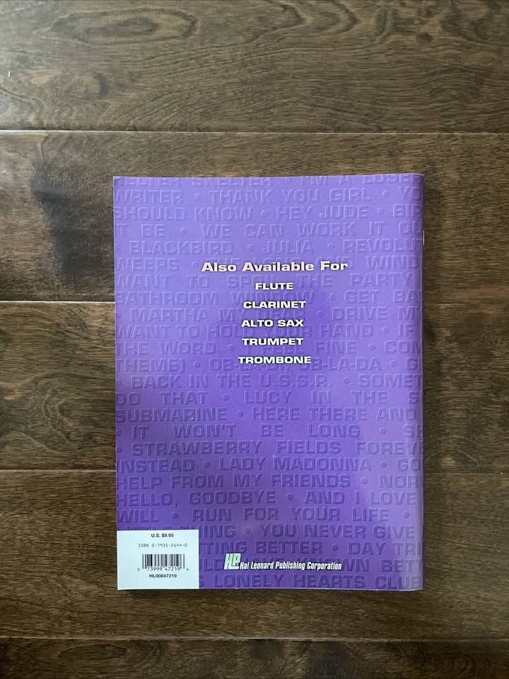 Hal Leonard's Best of the Beatles for the Alto Saxophone 89 Songs to