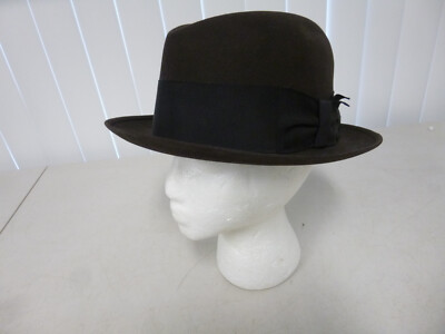 Vintage Cavanagh Brown Felt Fedora Hat