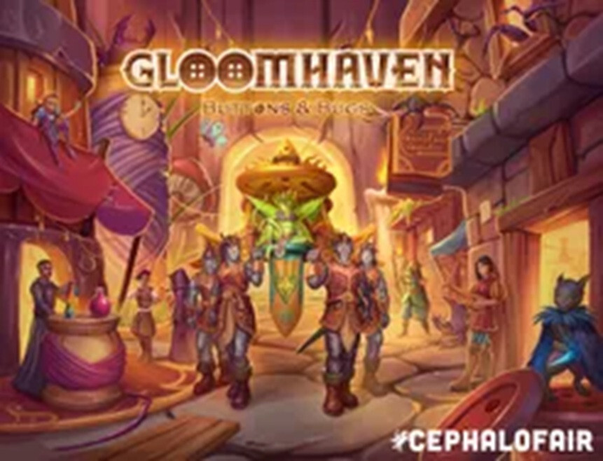 Пуговицы и коврики Gloomhaven (англ.)