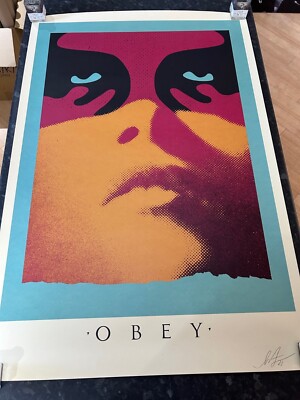 Obey Giant Shadowplay Joy Division inspired Print Signed by Shepard Fairey