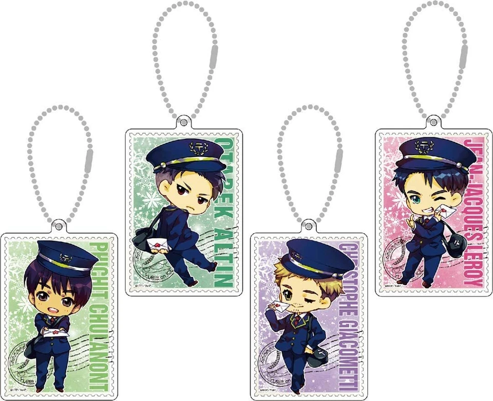 NUEVO YURI en ICE Acrílico Bola Cadena 10 Tipos Cartero Ver. Oficial Japón Foto 3 de 4