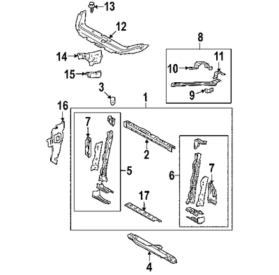 Genuine Toyota Lower Support 53218-0R010
