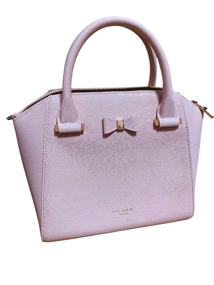 Bolso Bandolera Ted Baker London Lazo Rosa Pálido Asa Superior Bolso Cartera Foto 2 de 4