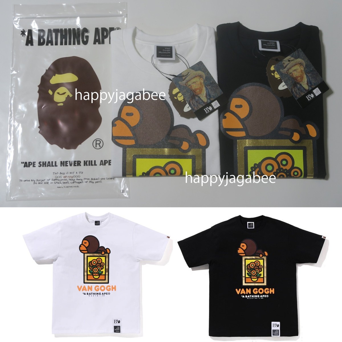アイドル A BATHING APE x Van Gogh Museum Baby Museum Van Gogh x APE アイドル BATHING Baby A