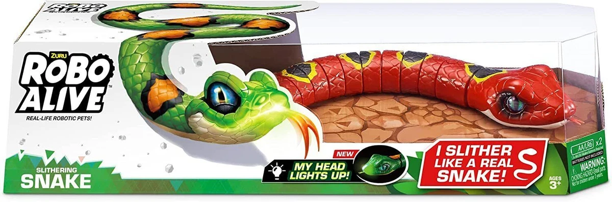 Zuru Robo Vivo Rojo Serpiente Juguete - 38511 Interactivo Cold Blooded  Mascota