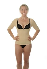 Upper Arm Shaper Compression Long Sleeves Slimming Crop Tops Blouse Shapewear