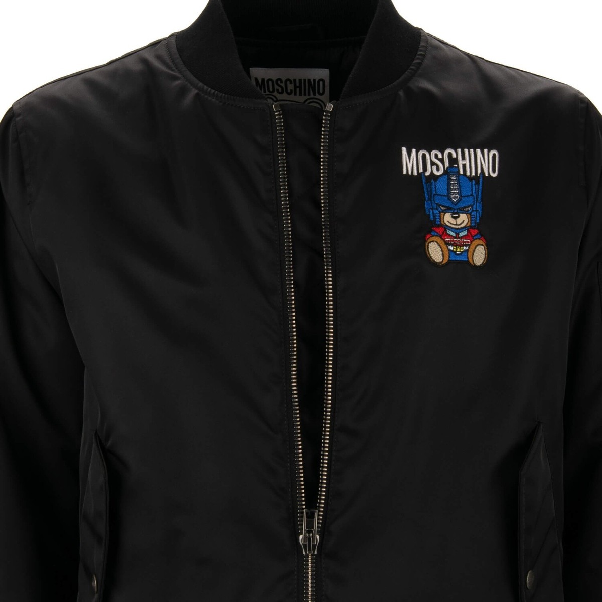 MOSCHINO COUTURE Transformers Robot Nylon Embroidered Bomber