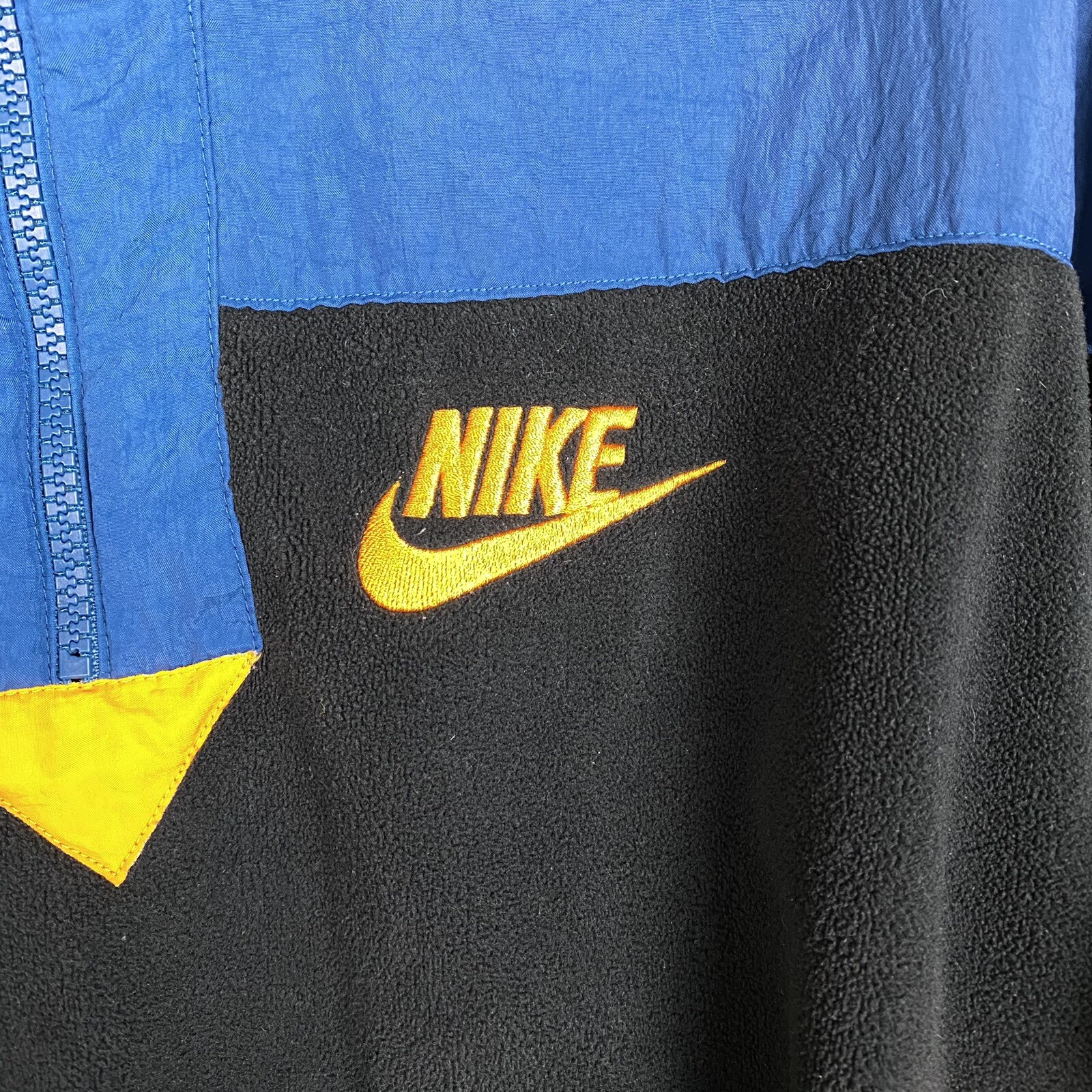 SACAI X NIKE Nike Giacca Polare Donna Mezza Zip Piccola Blu Nero Arancione Crop 938963 010