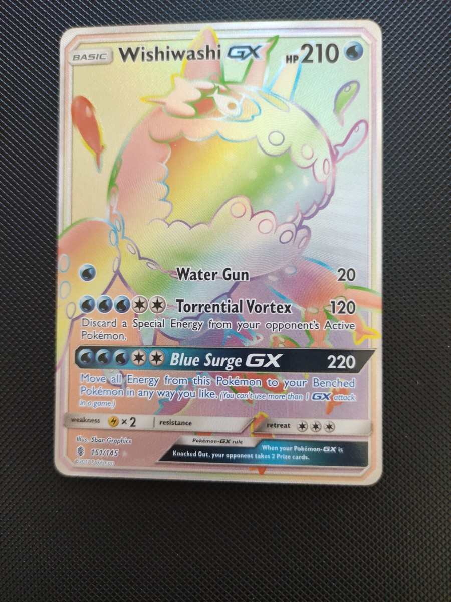 rainbow様♡ありがとうございます♡ Wishiwashi Gx 151/145 Guardians Rising Full Art Secret Rainbow