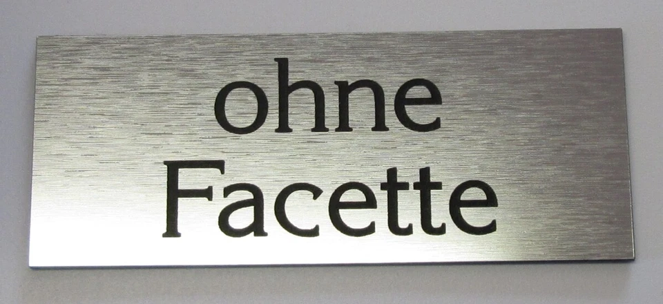 Grabschild Gedenkschild Gedenktafel incl. Gravur Metalloptik Selbstklebend - Bild 3 von 4