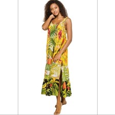 NWT FARM RIO Mixed Prints Patch Maxi Dress Size M