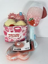 3 Bark Box Medium-Large Dog Toy Super Chewer Squeaker Crinkle Multi Part Toy