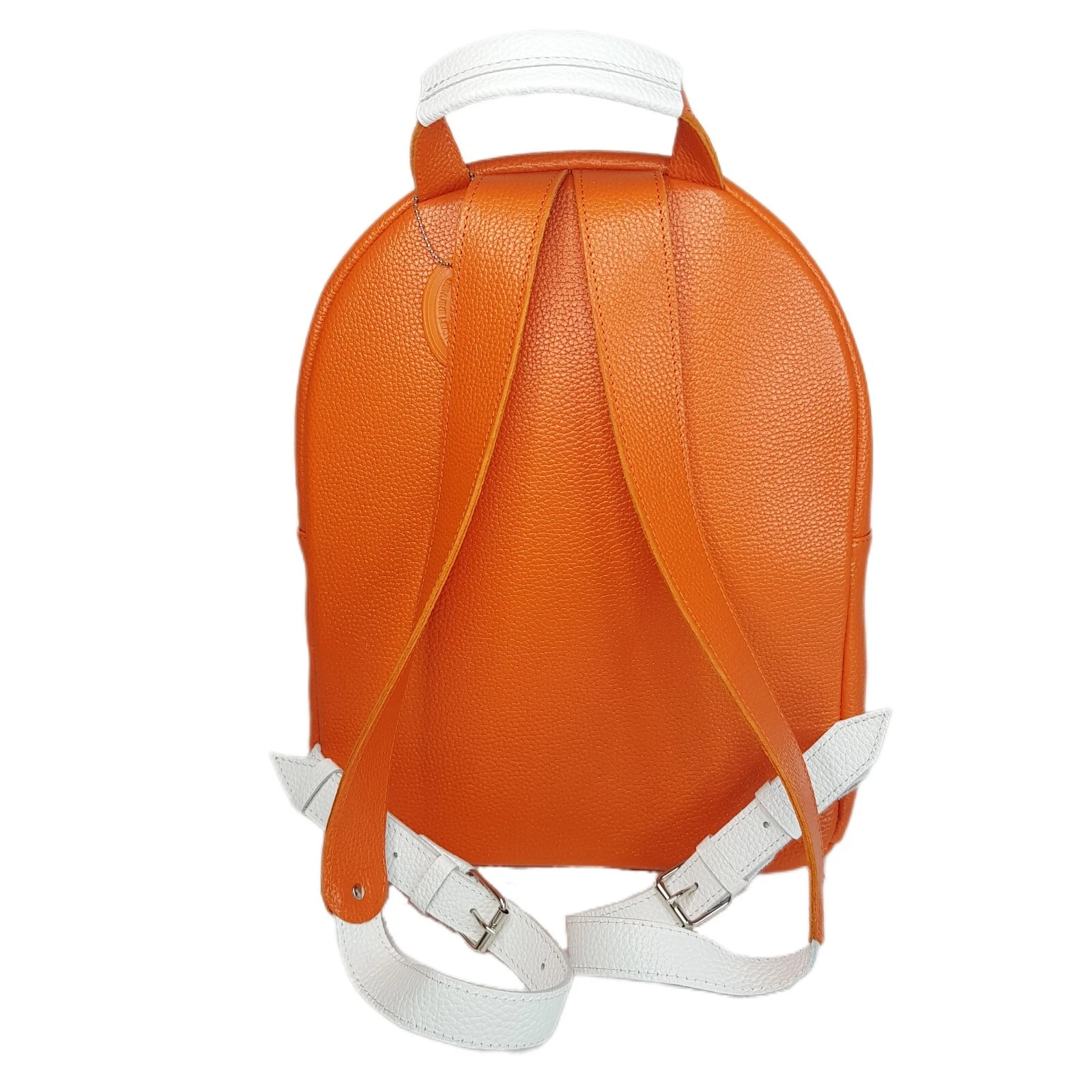 COACH Zaino donna VERA pelle ciottolata arancione borsa laidies fatto a mano