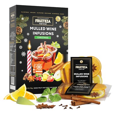Christmas Mulled Wine Kit (Count of 10) Mulling Spices for Wine & Apple Cider
