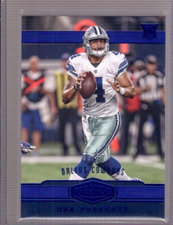 DAK PRESCOTT 2016 Panini Plates & Patches #154 Blue Parallel Rookie RC #36/50