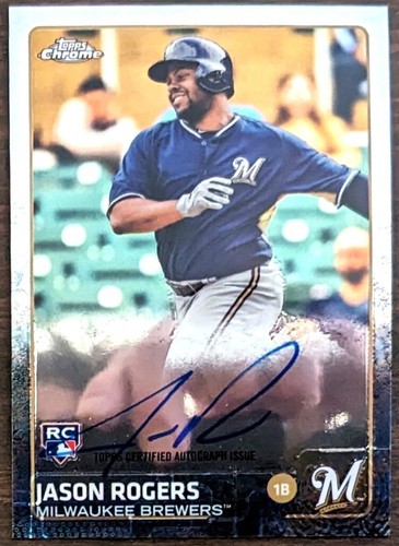 2015 Topps Chrome Rookie Autograph Auto Jason Rogers CARD # AR-JR - 第 1/1 張圖片