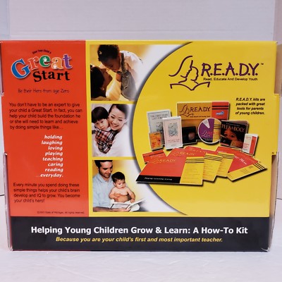 Great Start READY Helping Young Children Grow & Learn: A How-To Kit DVD CD Tools