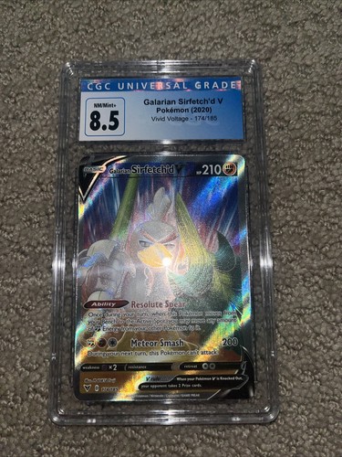 Galarian Sirfetch'd V graded CGC 8.5 for sale on eBay