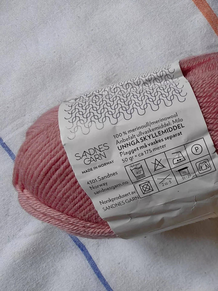 Lot of 3 psc Sandnesgarn 100% Baby Merino Wool Norwegian Pastel Colors  - Image 4 of 4