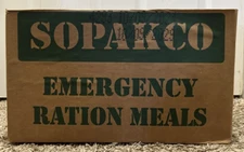 MRE 16 Count Case SOPAKCO Sodium Emergency Ration 16 Meals 10/09/2029