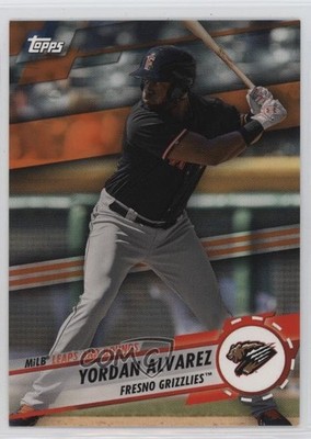 2019 Topps Pro Debut MLB Leaps and Bounds Orange 14/25 Yordan Alvarez #LB-YA 7xr