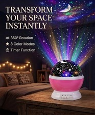 Star Projector Night Light for Kids, Birthday Fun Gifts for 1-4-6-14 Year Old To