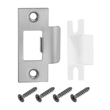 2 Set 70mm x 40.3mm Stainless Steel Deadbolt Strike Plate, Grey