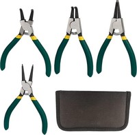 Sprengringzangen Set 4-Teilig 125Mm GrüN Gummi Rutschfest Innen/AußEn