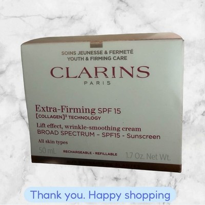 Clarins Extra-Firming SPF15 Lift effect, wrinkle-smoothing cream 1.7 oz NEW SHIP