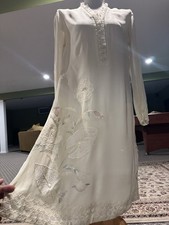Sale Fancy Formal Eid Party Pakistani Indian Designer Chinyere Shalwar Kameez L