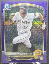 2025 Bowman Konnor Griffin Chrome Mega Box Purple Refractor #228/250 Pirates RC