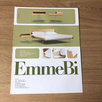 FASH06 MAGAZINE ADVERT 12X9 EMMEBI: BEDSIDE TABLE OSCAR