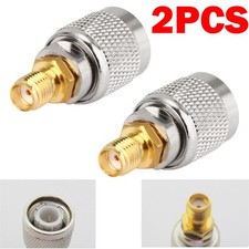 2PACK TNC Male Plug to SMA Female Jack RF Adapter Connector