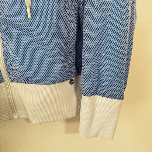 Lorna Jane Women’s Active Full Zip Hoodie Mesh Blue Size XL - Foto 3 di 13