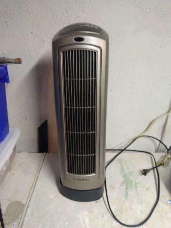 Lasko 755320 Oscillating Digital Ceramic Tower Heater  - Silver  - Image 2 of 3