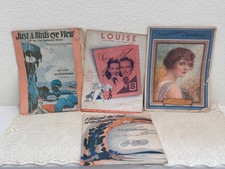 Vtg Lot 4 Sheet Music 1910s-40s Gus Kahn Paramount Movie Art Marguerite Clark