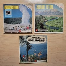 Vintage GAF View-Master NATIONAL PARKS Grant Teton, Yellowstone, Smoky Mountains