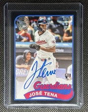 2024 Topps Series 1 - 1989 Topps Baseball Autographs Jose Tena #89BA-TEN (AU,...