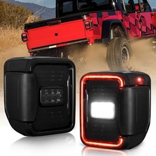 LED Tail Lights Fit for Jeep Gladiator JT 2019 2020 2021 2022 Smoked Taillights