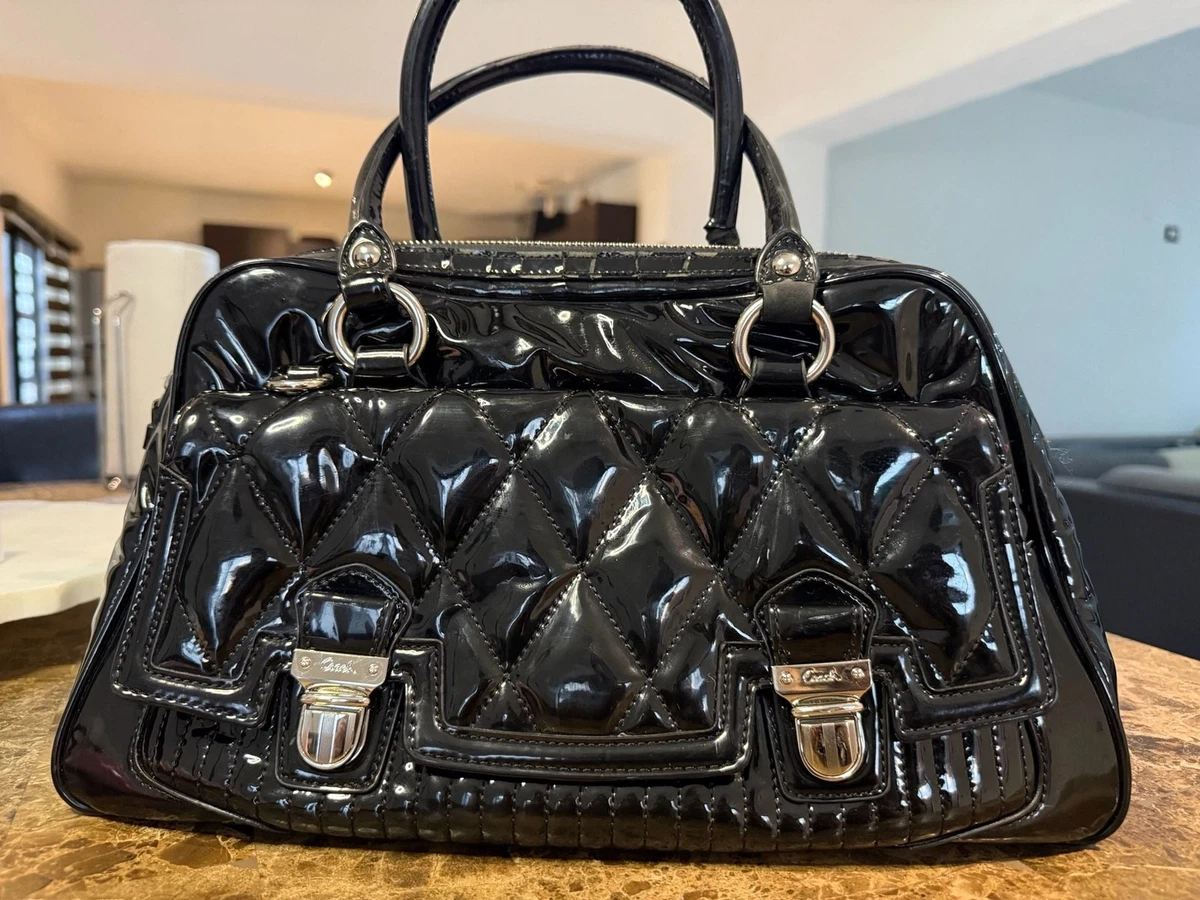 Coach Poppy Satchel/Top Handle Bag Black Bags & Handbags for Women