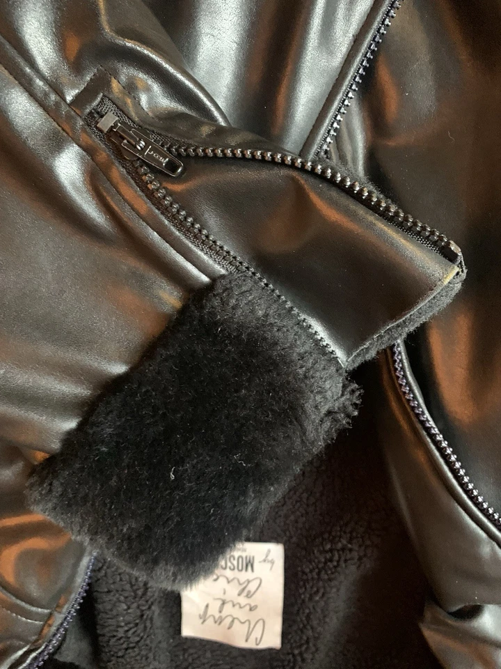 Moschino Cheap & Chic - Chaqueta de Invierno Negra - Hombre - XL - Extra Grande - Piel Sintética Foto 2 de 4