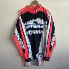 Vintage AXO Team Issue Motocross Jersey XXL Neon 90s MX Racing Rare