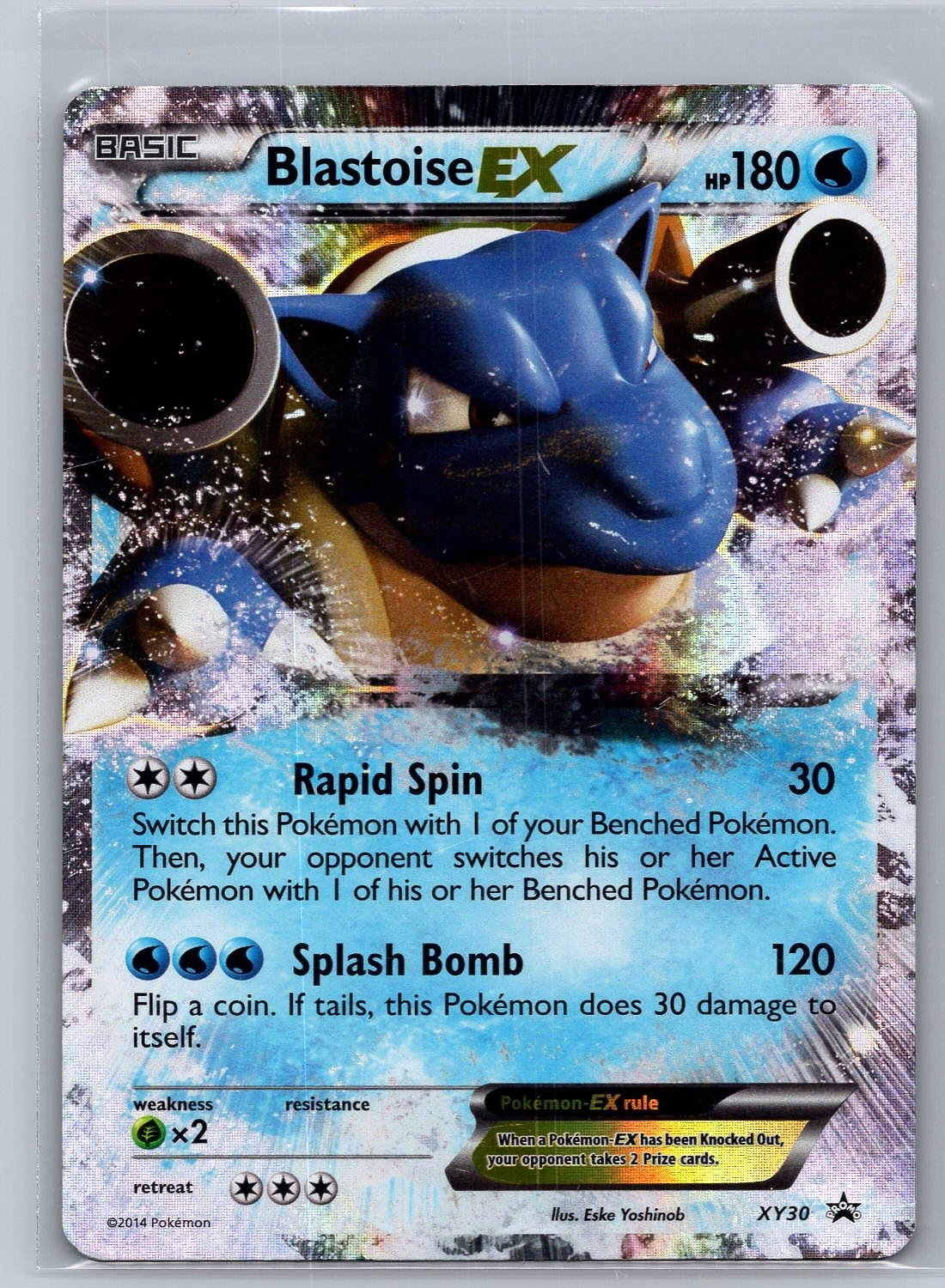 2014 Pokémon BLASTOISE ex Promo Holo TCG XY30